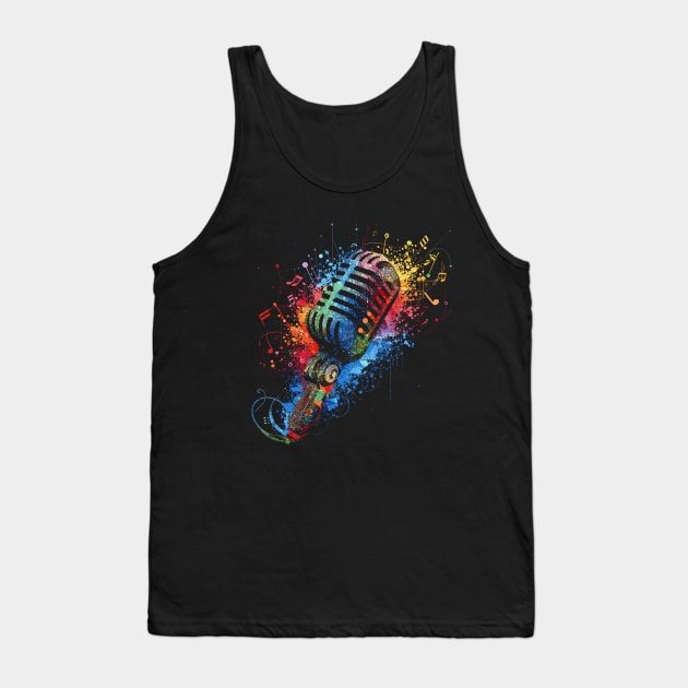 Wild Microphone Tank Top by Mi Bonita Designs